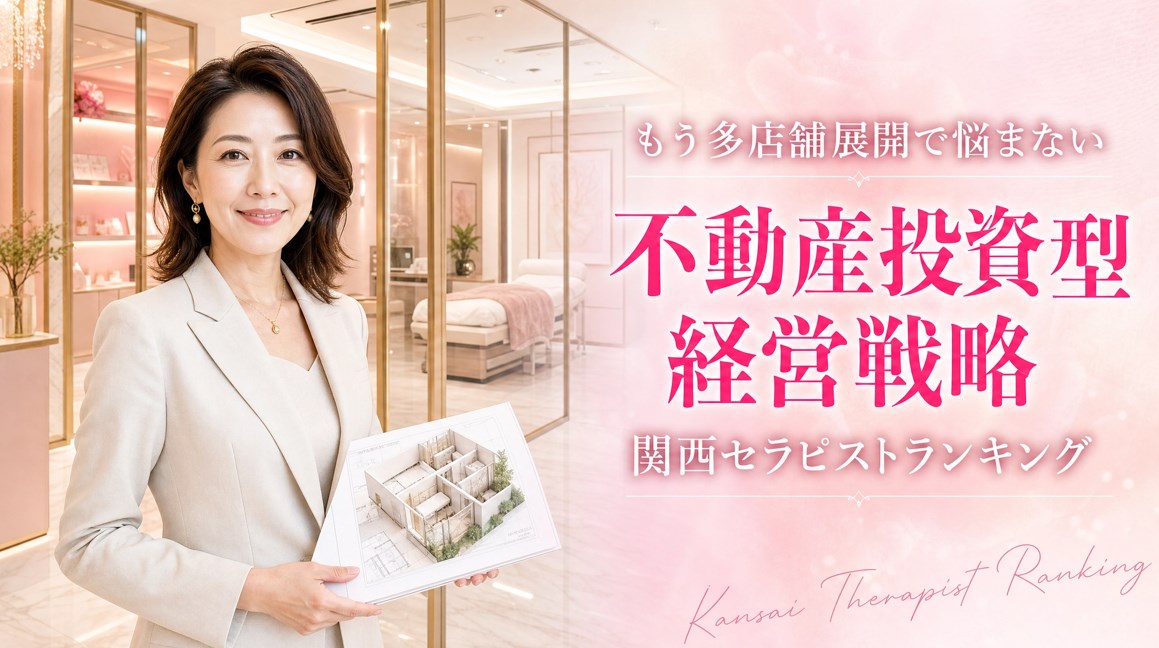 メンズエステ店オーナー必見｜多店舗展開の罠を回避する「不動産投資型」経営戦略【関西セラピストランキング】画像